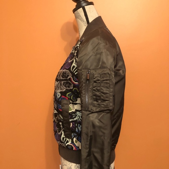 French Connection Lace bomber jacket - 2 - Picture 3 of 6